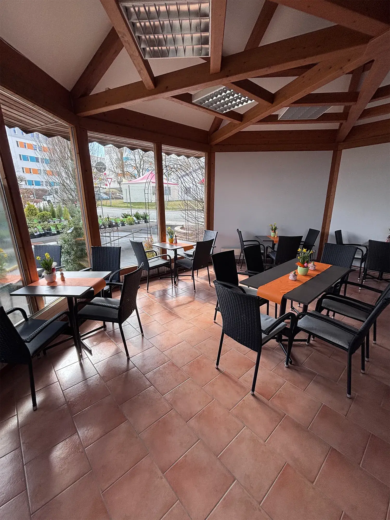 Gartencafé im Gartencenter Bornemann in Plauen